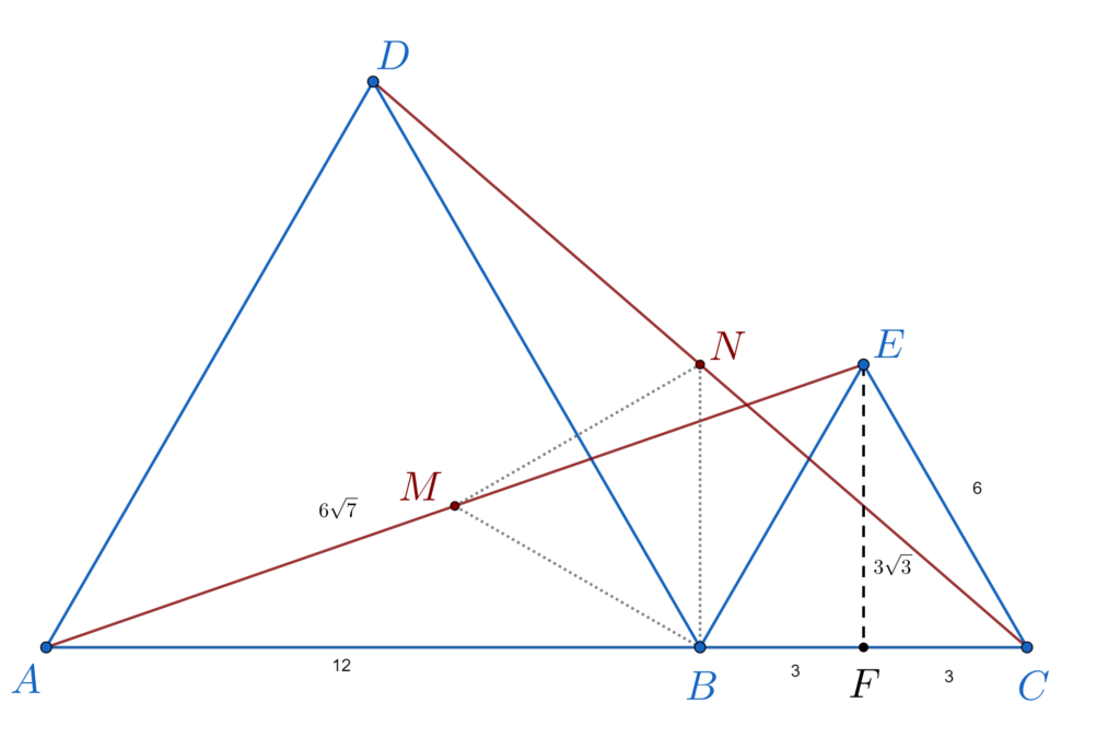 Înălțimea triunghiului echilateral